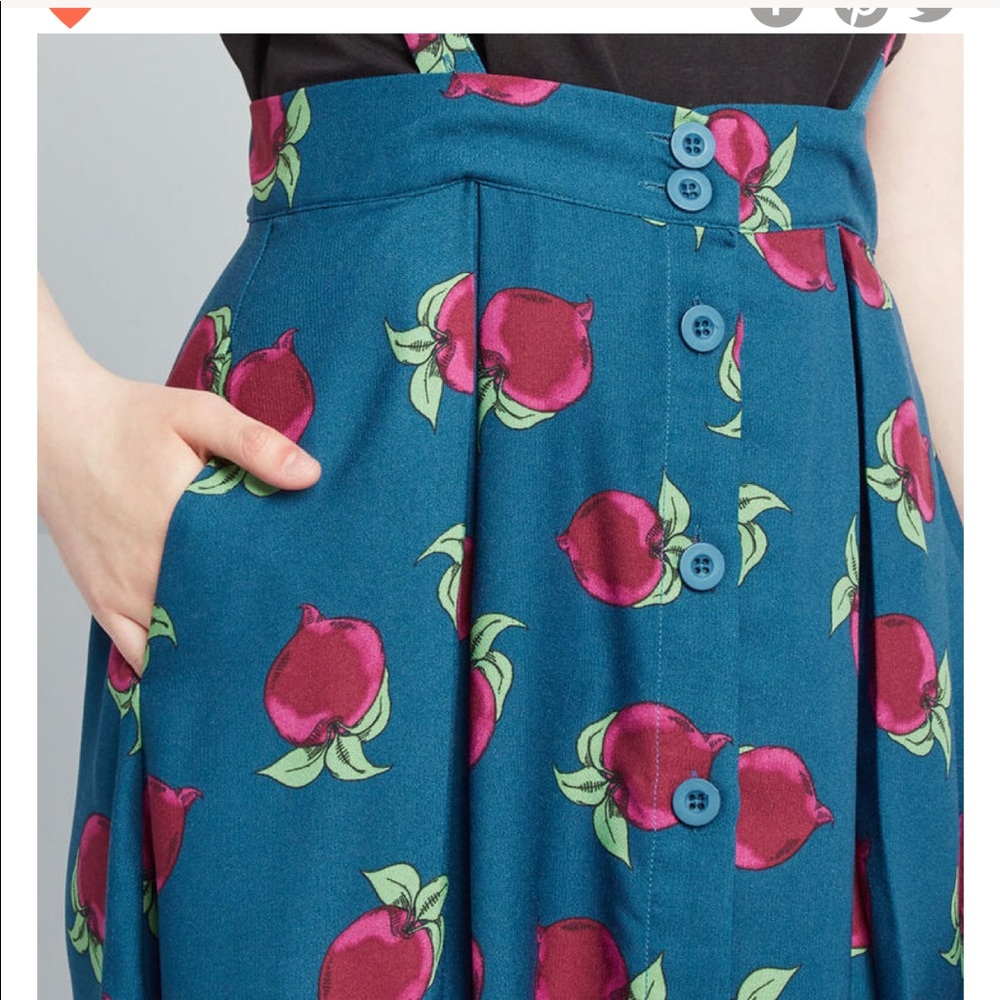 ISO; Perfection Pinafore Maxi Skirt